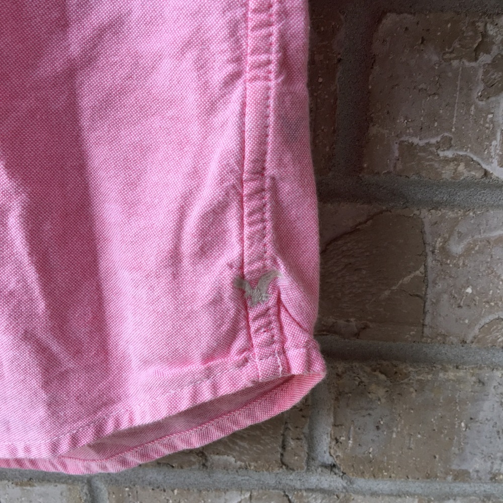 American Eagle Classic Button Down Shirt Cuffed 4 - image 5